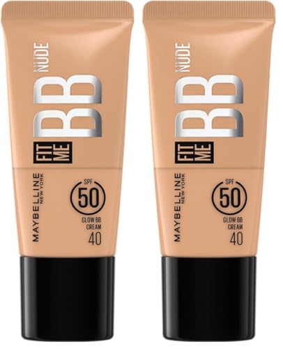 Image of Maybelline New York Fit Me BB Nude Glow BB Cream, 40 (Pack of 2)