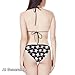 JEOCODY Skull Bikini Push Up High Waisted Leave Bikini Sets for Women Gothic Women's Triangle Bikini Floral String Bikini Set Two Piece Swimsuit Bathing Suits