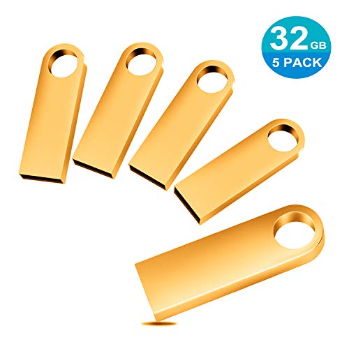TPSON 32GB USB Flash Drive 5 Pack USB 2.0 Memory Sticks Thumb Drive