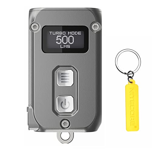 Nitecore TINI 2 (TINI2) Grey 500 Lumen Rechargeable EDC Keychain Flashlight with NITECORE Tag