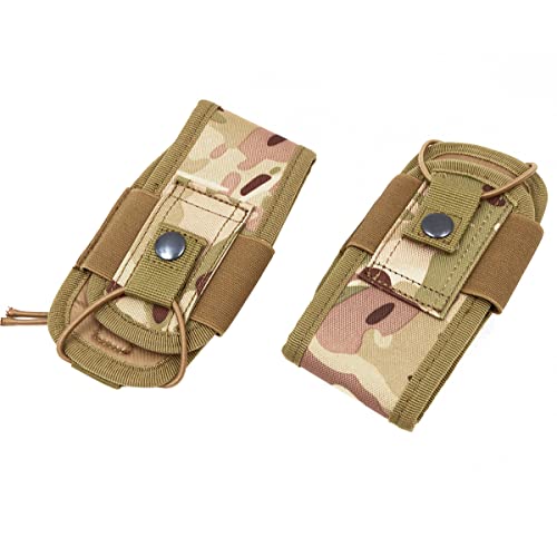 WANGCL 2PCS Walkie Talkie Holder Walkie Talkie Holster Multi-Function Pouch Case for Police Fireman Security Officer Hunting Hiking Outdoor Activity - Image 2