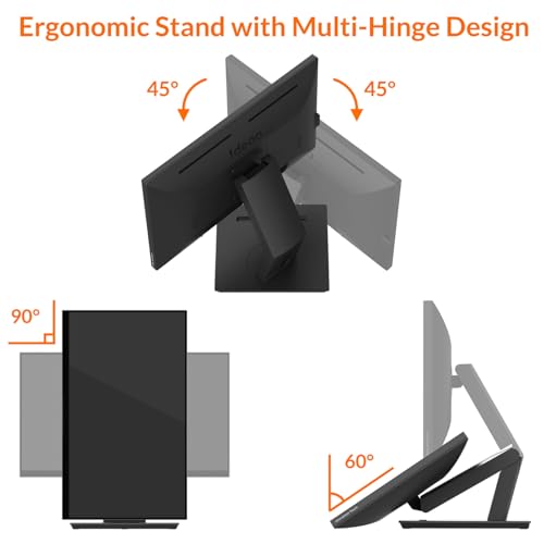Image of Innex Ideao Hub 24 Inch P-Cap QHD Touchscreen Monitor, MPP2.0 & PD Support | HDMI, VGA, USB-C Inputs, 10-Point Touch, Versatile Fully Adjustable Stand for Laptop, PC, Mac, Phone & Gaming