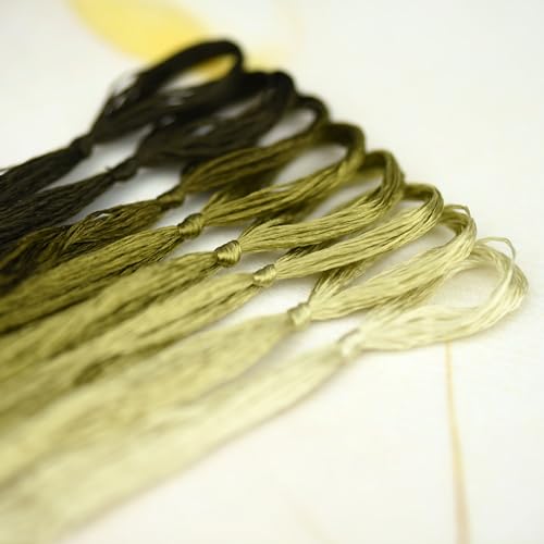 Image of MIINGGUXIUYI Mulberry Silk Floss Embroidery Thread Floss-Cross Stitch Threads China Silk Woven Jewelry Threads DIY Sewing Kits (85)