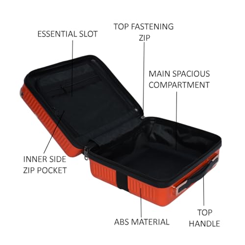 Image of ESBEDA Makeup Vanity Bag Hard Shell Vanity Cases For Women Portable Water Proof Cosmetic Travel Case, Toiletry Case With Zipper Cosmetic Bag, Hand Luggage Cosmetic Case