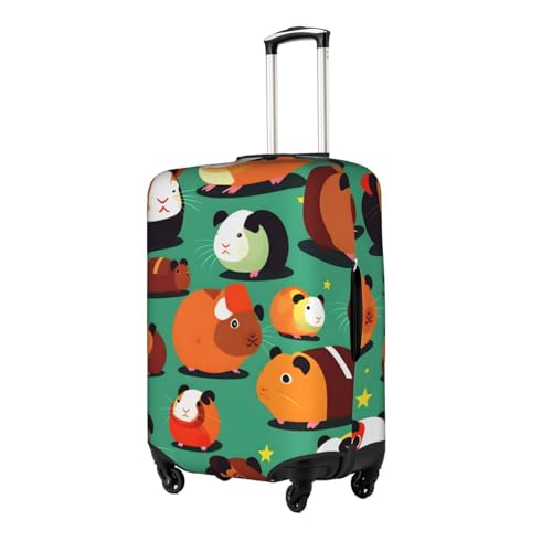 Cute Guinea Pig Print Luggage Cover For Suitcases, Travel Case Protector, Simple & Convenient Installation2