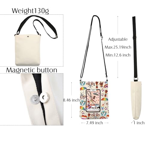 BNQL Lesbian Tarot Crossbody Bag Lgbtq Gifts Tarot Lover Gifts Lgbt Pride Gifts Funny Lesbian Gifts Lesbian Shoulder Bag2