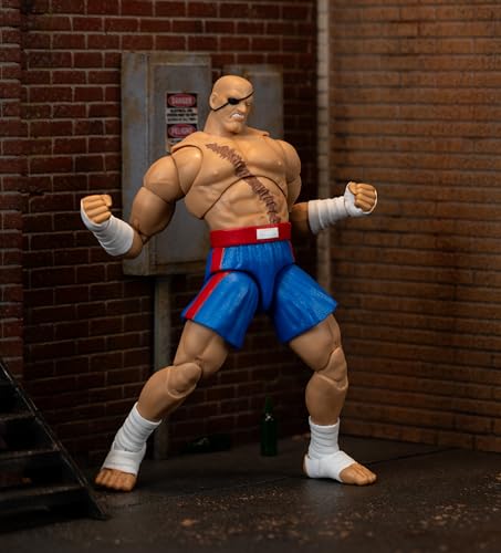 SAGAT STREET FIGHTER 6" DELUXE COLLECTOR FIGURE, Red, 6 inches - Image 4