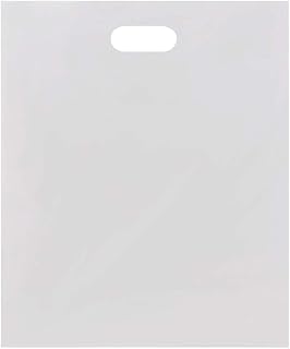 Large Low Density White Merchandise Bags - 15â€W x 4â€D x 18â€H - Case of 500