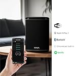 Upgraded Arena Wi-Fi Bluetooth Hi-Fi Speaker, 6 Drivers, 50W, Multiroom Music System, Support Airplay 2, Chromecast, Spotify Streaming (Black) - Image 2