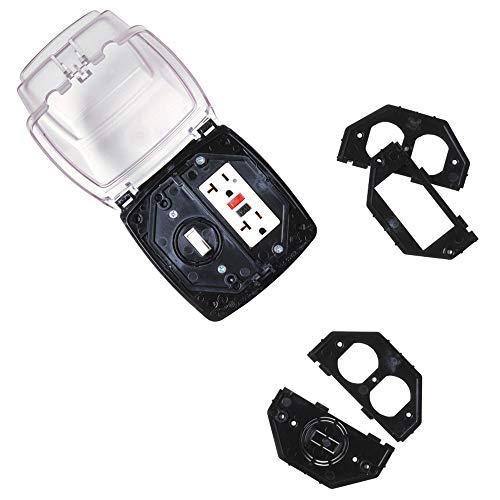 Intermatic WP1220C 2 Gang 2-1/4-Inch Weatherproof Box, Clear