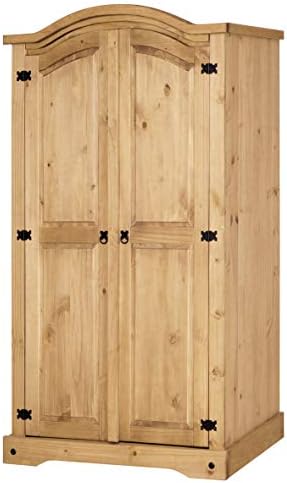 Corona Wardrobe 2 Door, Mexican Solid Pine