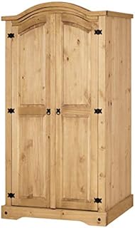 Corona Wardrobe 2 Door, Mexican Solid Pine