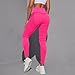 Compression Leggings Women Anti Cellulite Tummy Control Butt Sculpting Leggings High Waist Seamless Sports Yoga Pants Hot Pink XX-Large