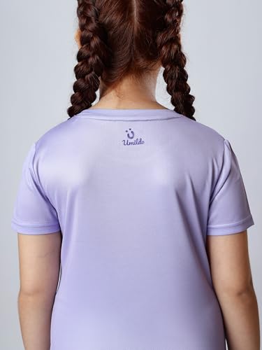 Image of Girl's Activewear Workout Set 2 Piece Athletic Sets Dry Fit Printed Tees And Leggings Yoga Running Dance 4-14Y