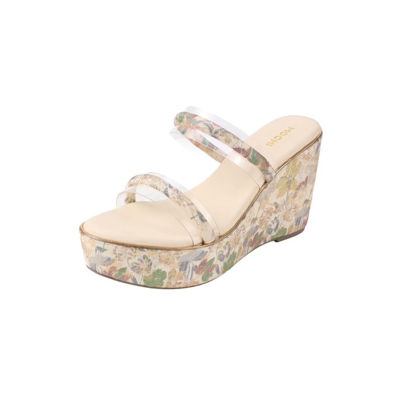 mochi Women's Wedge Heel Sandal With Double Strap-picture-20