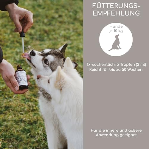 Wolfsbacher Natur Bio Schwarzkümmelöl für Hunde kaltgepresst 100 ml