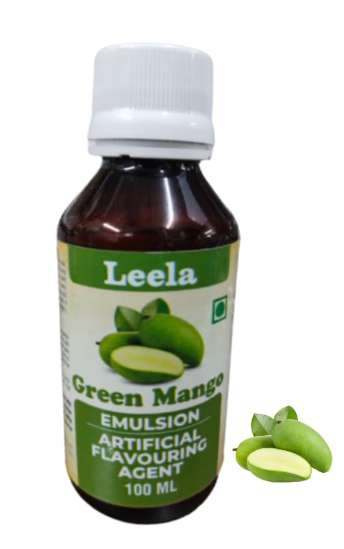 Leela Green Mango Kachi Keri Artificial Food Flavours & Colours Green Mango (Kachi Keri) Emulsion Flavour for Cake Baking, Ice Creams, Puddings, Cookies Indian Sweets | Premium Food Essence 100ml pack (B0CG4NJJD8) Amazon Price History, Amazon Price Tracker