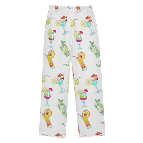 Cocktail Straw Slices Boys Pants for Kids Jogger Pants with Pockets S-XL