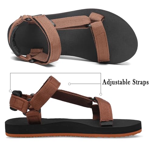 Image of Sport Walking Water Sandals for Women with Arch Support & Adjustable Straps Platform Sandals Women Height Increase