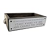 Anvevo you cant go back and change the beginninginspirational house decor boxcute funny rustic farmhouse home decorstorage caddy wood boxes with sayings  urban country home decor