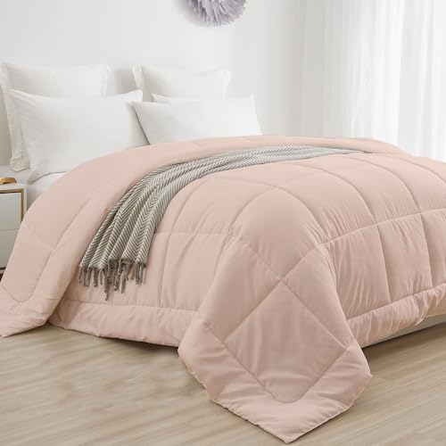 Image of Razzai Restful Sleep Microfiber Summer Season AC Comforter 110 GSM King Size (92 inch x 106 inch Inches /233cm x 269cm) Peach