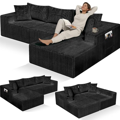 Best Couch for Entertaining: EconoHome Boneless Cloud Sectional Review 4 EconoHome Boneless Cloud Sectional Sofa - Plush Deep Seat L-Shaped Couch for Relaxing & Entertaining, Durable Construction & Easy Assembly, Perfect Addition to Any Living Room