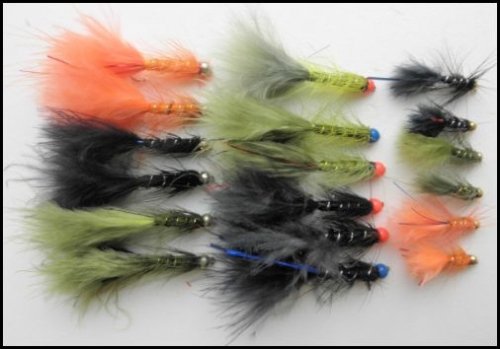 18 Mosche Damigelle Per Trota – Flash, Oro Misto, Testa Calda E Mini – Troutflies UK