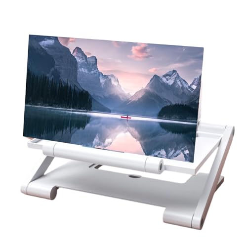 10 pulgadas teléfono móvil ampliación pantalla, 3D HD plegable portátil teléfono móvil lupa de pantalla con soporte para todos los smartphones, para ver películas