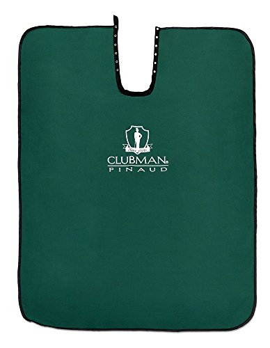 Cape de barbier Clubman accessoire de coiffure noir pour protection optimale