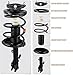 MOSTPLUS 2x Front Complete Strut Spring 172263 172264 Compatible for 04-13 Mazda 3 06-10 MAZDA 5 (Set of 2)