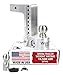 Weigh Safe WS8-2.5 Adjustable Ball Mount with 8" Drop and 2.5" Shank