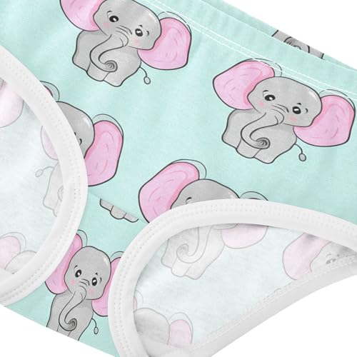 Cute Gray Elephants Pink Ears Toddler Girls's Underwear 2T 202c12844