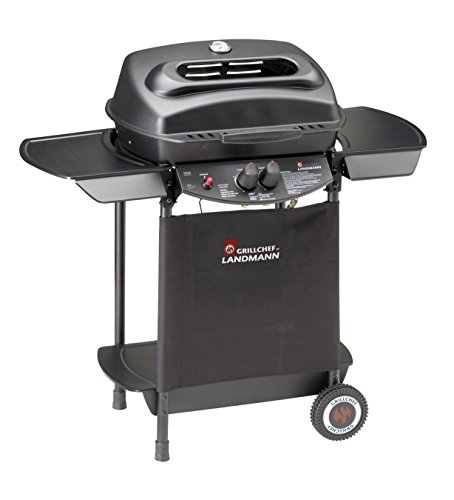 Preisvergleich Produktbild GrillChef 2BR Gasgrillwagen, schwarz