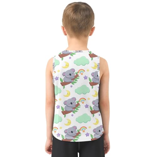 Koala Stars Moon Boys Tank Tops Toddler Boys' Assorted Sleeveless Tank Tops for Boy,3T3