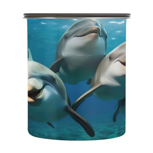 Contenedor de almacenamiento hermético para café de acero inoxidable 30oz