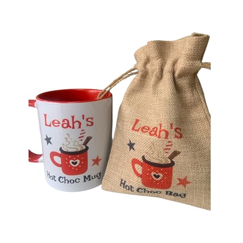 Personalised Hot Chocolate Coffee Mug | Hot Chocolate Kit Bag | Christmas Stocking Filler | Birthday Gift | Easter Gift