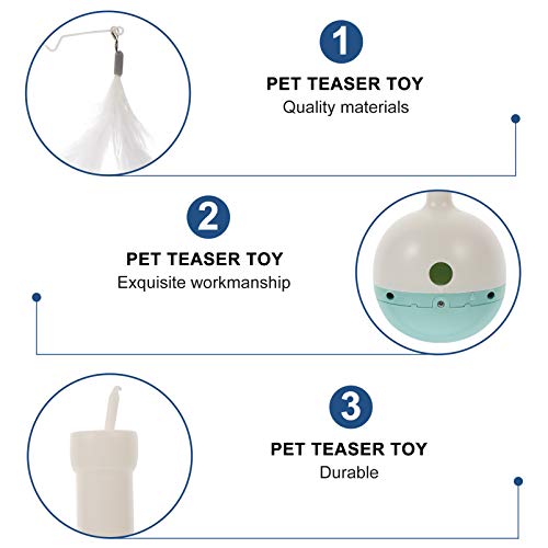Balacoo Gato Alimentador Lento de Comida para Gatos e Penas de Gato Varinha para Gatos e Gatos Inter