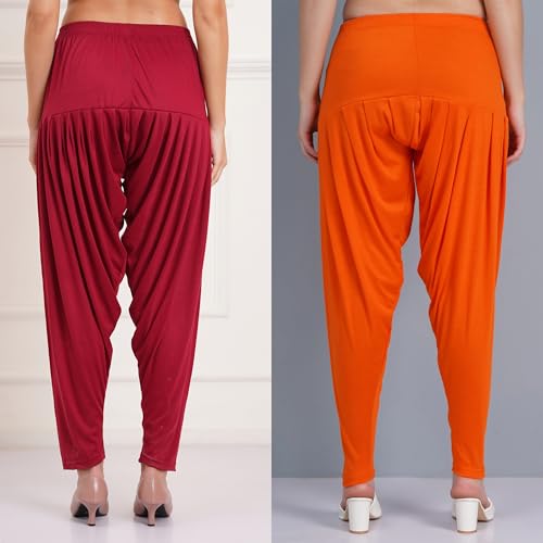 Image of Buy That Trendz Patiala Salwar for Women Relaxed Fit Viscose Patiyala Salwar Harem Bottom Pants