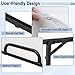 Giantex Folding Bed with Mattress for Adults, Twin Size Rollaway Beds for Guest, Space Saving Portable Foldable Bed w/Memory Foam Mattress & Metal Frame for Easy Storage, 75