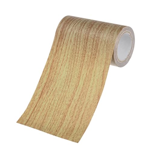 Image of M METERXITY 1-Roll Wood Grain Repair Tape, 4 Inch x 15ft Self-Adhesive Wood Floor Tape, Realistic Textured Repair Patch, Contact Paper for Furniture /Floors /Home Decor [Brown]