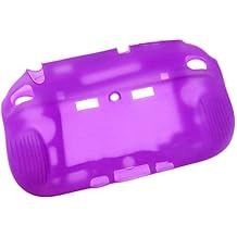 Protective Soft Rubber Silicone Shell Case Cover for for Wii U Gamepad Controller Purple