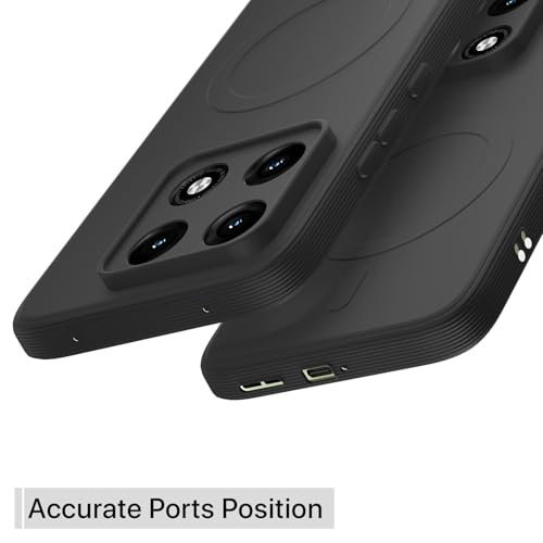 Image of Pikkme Back Cover for Motorola Moto Edge 70 Pro 5G Soft Matte Silicone Mag-Safe Design (Mag-Safe Not Support) Camera Protection | Slim Fit Bumper Cover (Black)