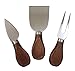 Fackelmann 40912 set 3 en 1 de cuchillos para queso, Madera, Acero inoxidable