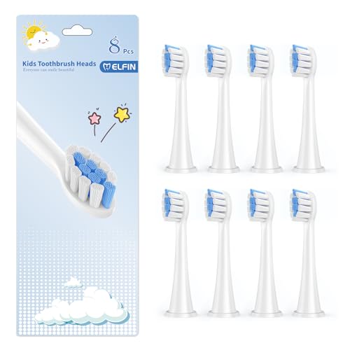 Kids Replacement Heads for Philips Sonicare: 7+ Child Soft Electric Toothbrush Standard Children Brush Head for Boy Girl, 8 Packs