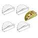 Taco Holders Set- Heavy-Duty Taco Stands hold 1/2/3 Tacos - Use as a Taco Rack to fill Tacos with Ease - Safe for Dishwasher, Oven, and Grill - Taco Shell holder (1 holder-4pack)