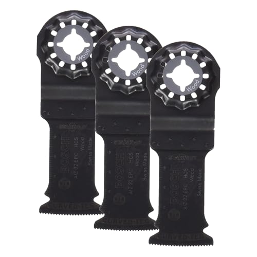 Image of Bosch 2608661904 AIZ 32 EC HCS Plunge Cut Saw Blade, Black (Pack of 3)