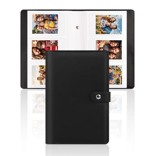 Veicevol 156-Pocket Album for Instax Mini & Polaroid 2x3 inch Photos, Black