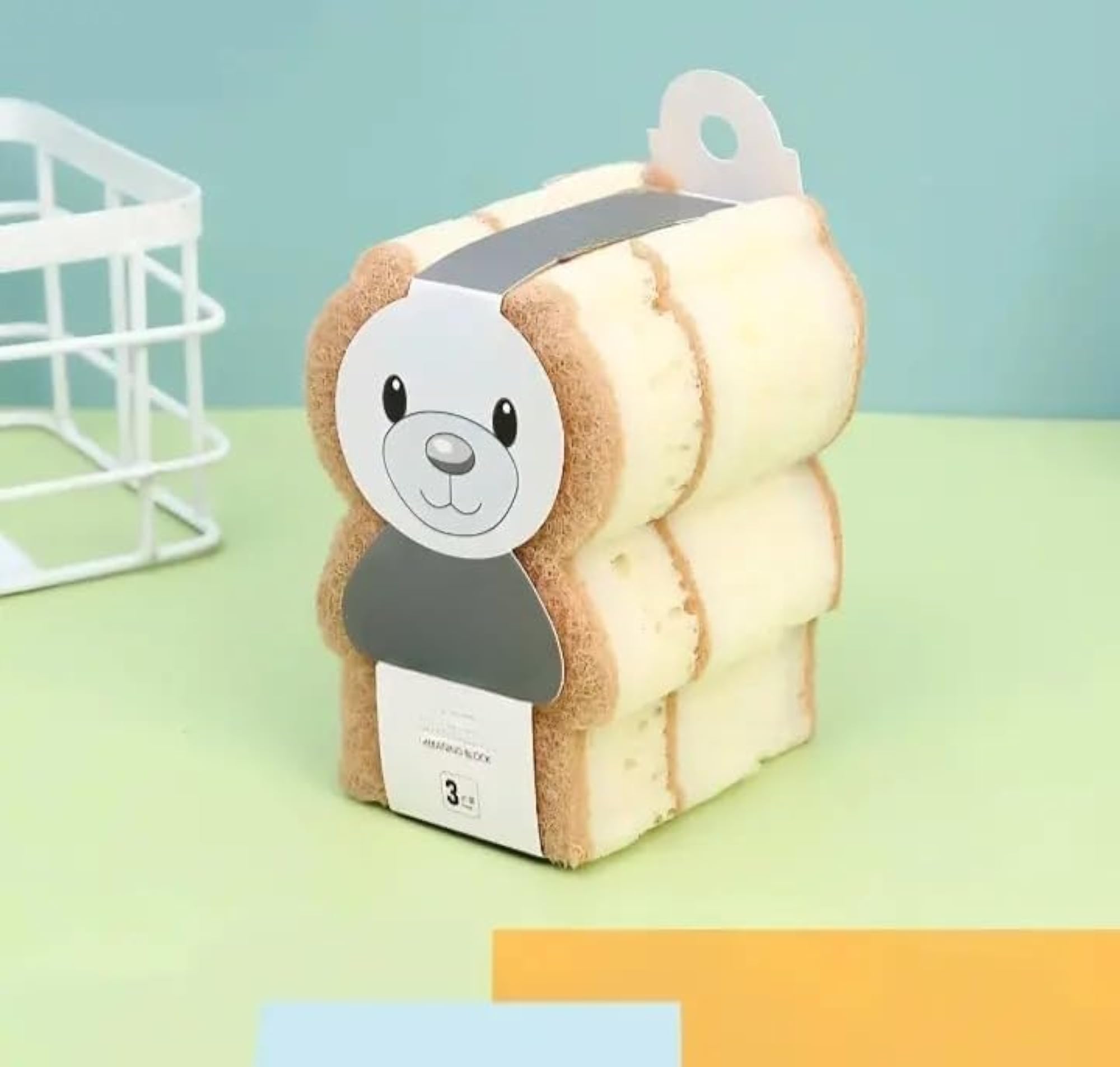 Bear-Shaped Loofah Exfoliating Body Scrubber