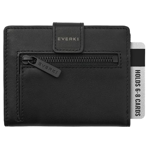 EVERKI Men RFID Blocking Wallet Slim Bifold, Black