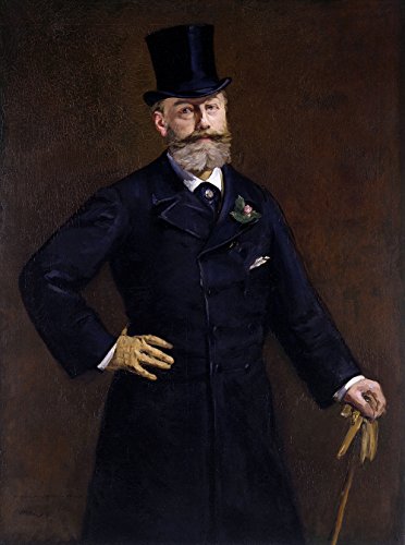 Edouard Manet Antonin Proust tableau extra large cadre marron semi-gloss
